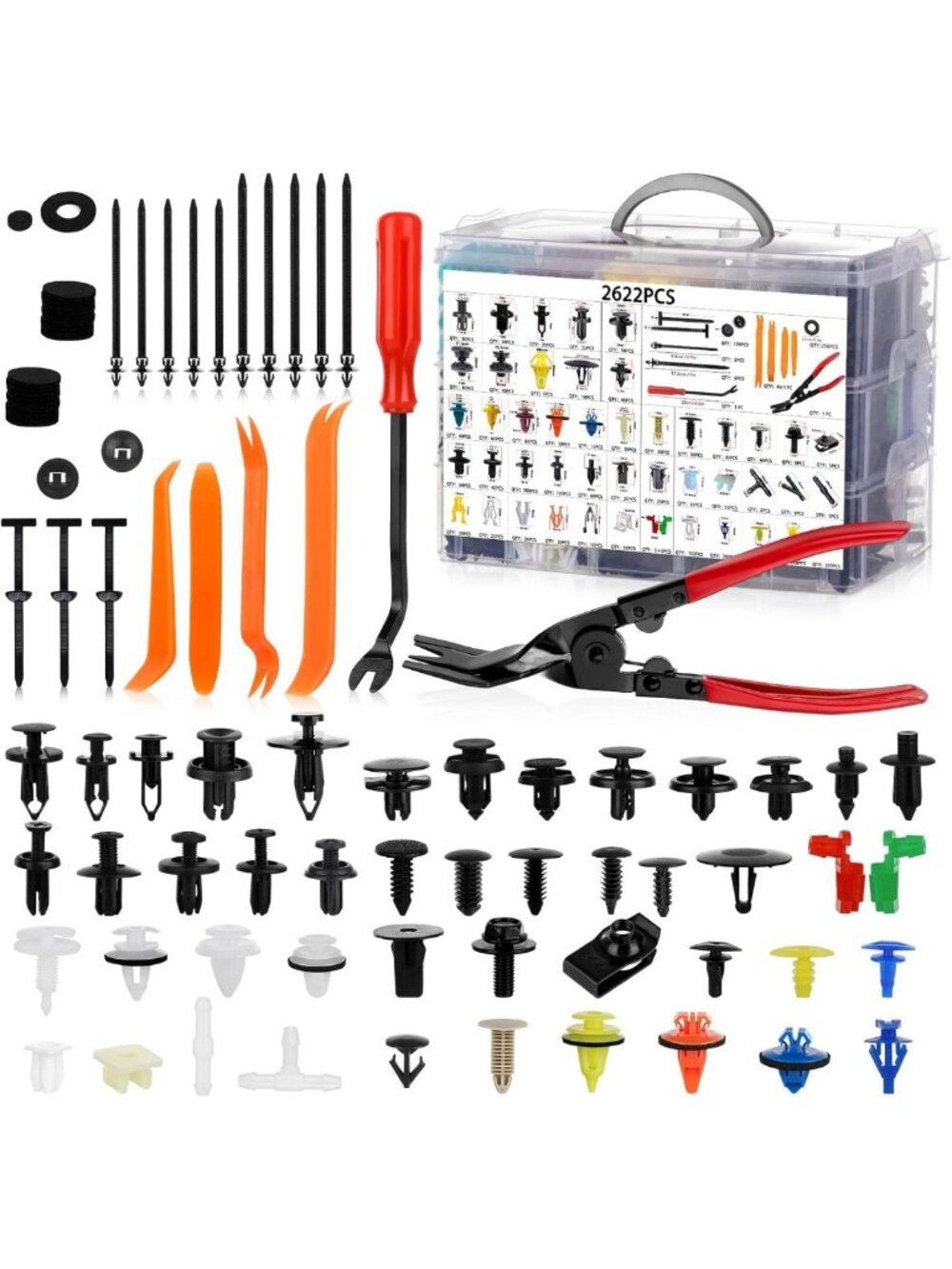 2622 Pcs Car Push Retainer Clips - Auto Fastener Body Clips for Easy Repairs
